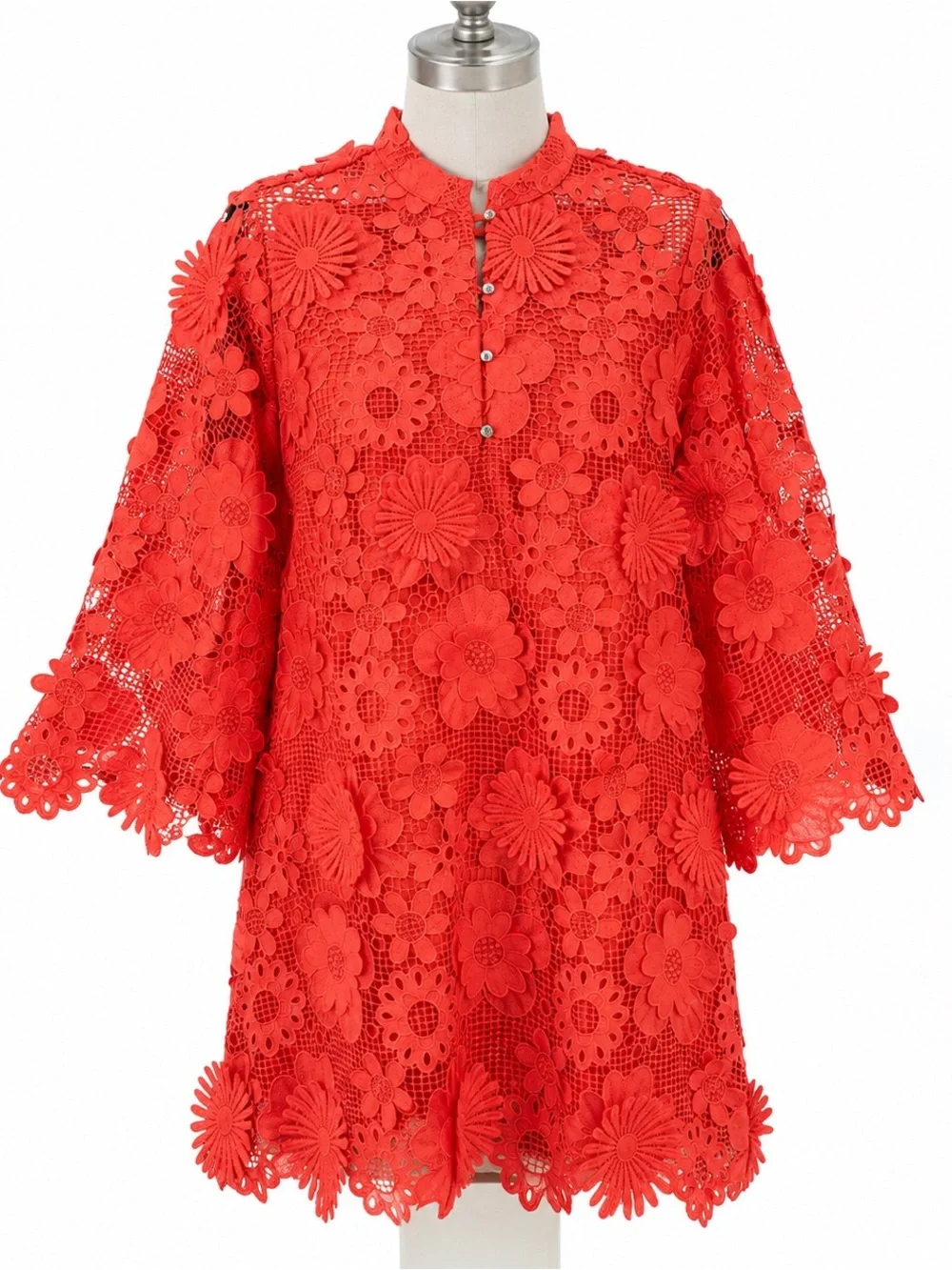 j marie red dress J. Marie Women's The Andy Ruffle Neck Dress